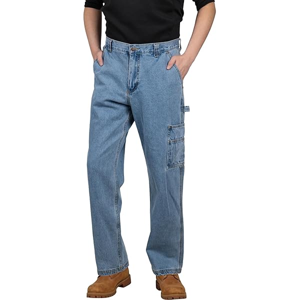 FULL BLUE Carpenter Denim Jeans, Relaxed Fit, Utility Pocket