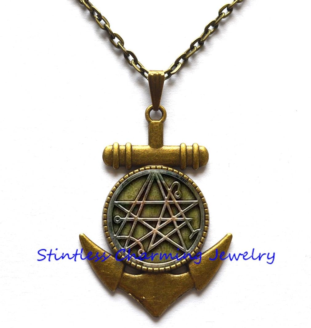 The Sigil of the Gateway Pendant,gateway pendant,gateway symbol jewelry,glass dome