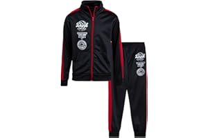 Pro Athlete Boys’ Tracksuit Set – 2 Piece Active Tricot Sweatshirt and Jogger Pants (8-12)