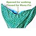 AMENON 3PCS Kids Mermaid Tai Swimsuit Princess Bikini Set Swimwear (With Headband) (140cm, RoseRed+Green)