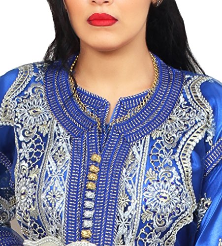 Moroccan Caftan Women Handmade Embroidery Small To Large Complimentary Belt - Image 5