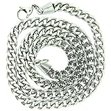 Gents Stainless Steel Silver Mechanic Style Chain Necklace- Mens Jewellery by Opouriao