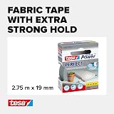 tesa UK Extra Power Perfect Grey Cloth Tape 2.75 m x 19 mm view 3