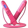 Jump Rope, multifun Speed Jumping Rope with Calorie Counter, Adjustable Digital Counting Jump Rope with Ball Bearings and Alarm Reminder for Fitness, Crossfit, Exercise, Workout, Boxing, MMA, Gym