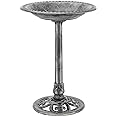VIVOHOME 28 Inch Height Polyresin Lightweight Antique Outdoor Garden Bird Bath Gray