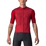 Castelli Bagarre Jersey - Men's Pro Red/Bordeaux, M