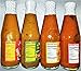 Matouks Hot Sauce Variety-4pk 10 OZ (WEST INDIA HOT SAUCE 10 OZ / CALYPSO HOT SAUCE 10 OZ / SOCA HOT SAUCE 10 OZ / HOT PEPPER SAUCE 10 OZ)