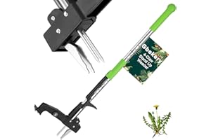 Gbekery 4-Claw Weed Puller Tool Stand Up Heavy Duty, 40'' Long Weeding Tool with Long Handle Stainless Steel Claws Gardening Weed Pulling Tool for Lawn and Garden [ 2024 Upgrade Version]