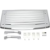 HECASA Hood Vent Compatible with 2006-2010 Hummer H3 & H3T's w/Handles New Chrome Hood Deck Vent Panel Handle Covers Trim Mou