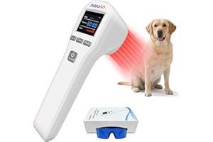 MBBQNN Cold Laser Therapy for Dogs 4x808nm and 16x650nm Veterinary Laser Therapy Machine, Red Light Laser Therapy for Pain Relief Arthritis Muscle Joints, Pet Laser Therapy at Home for Dogs, Cat and Horse