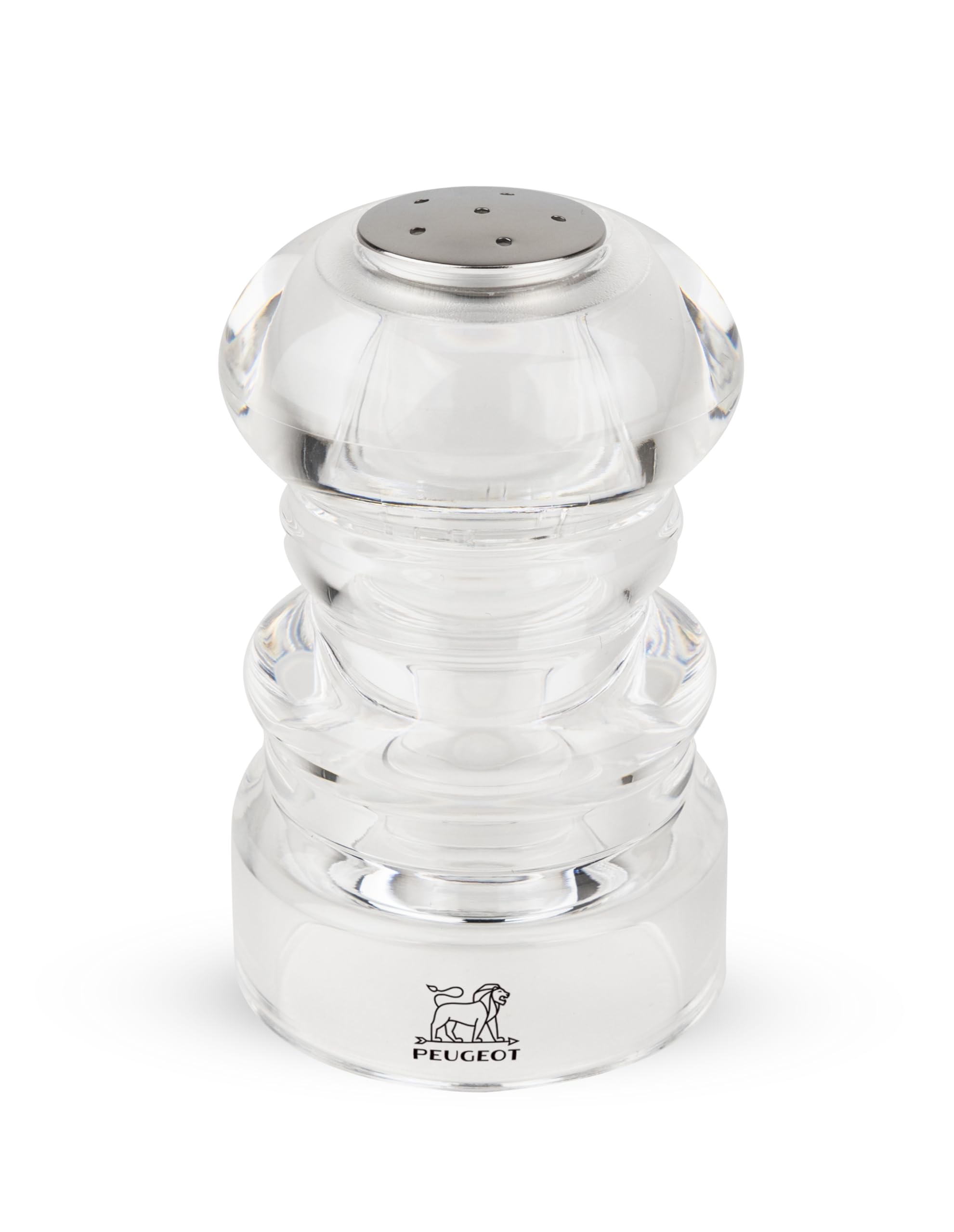 Peugeot - Nancy Salt Shaker - Transparent Seasoning Cellar - Acrylic, Clear, 9cm