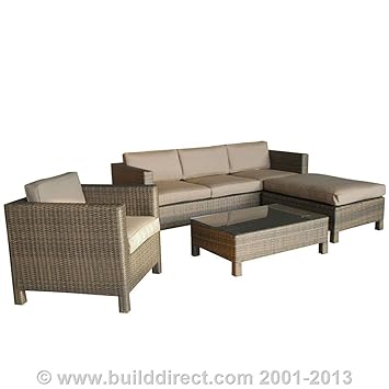Kontiki Patio Furniture Palau Sunbrella Series 4 Piece Sofa Set