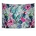 Cactus Tapestry Wall Hanging Cactus Landscape Plant Printed Tapestry Watercolor Flower Tapestry Floral Wall Art for Living Room Bedroom Dorm Decor