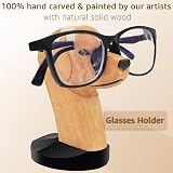 VIPbuy Handmade Wood Glasses Holder Cat Deer Horse Tiger Zebra Display Stand view 2