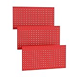 TORACK 3Pcs Metal Pegboard Panels for Wall Garage