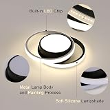 Comely Modern LED Ceiling Light 32W 2350LM Warm White 3000K Black view 9