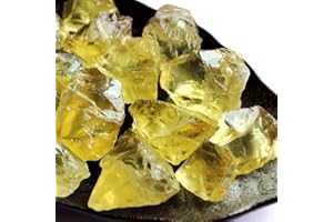 Zenkeeper 1Lb Authentic Raw Citrine Crystal Stone Rough Gemstones Fountain Rocks for Tumbling, Cabbing, Polishing, Wire Wrapping, Wicca & Reiki Crystal Healing