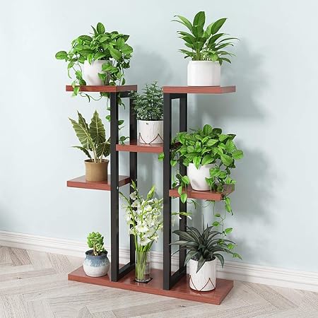 Puesto de plantas Soporte de flores vertical multicapa de hierro ...