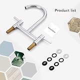 Peppermint Bridge Kitchen Tap 2 Hole Chrome 360 Swivel Spout Brass view 8
