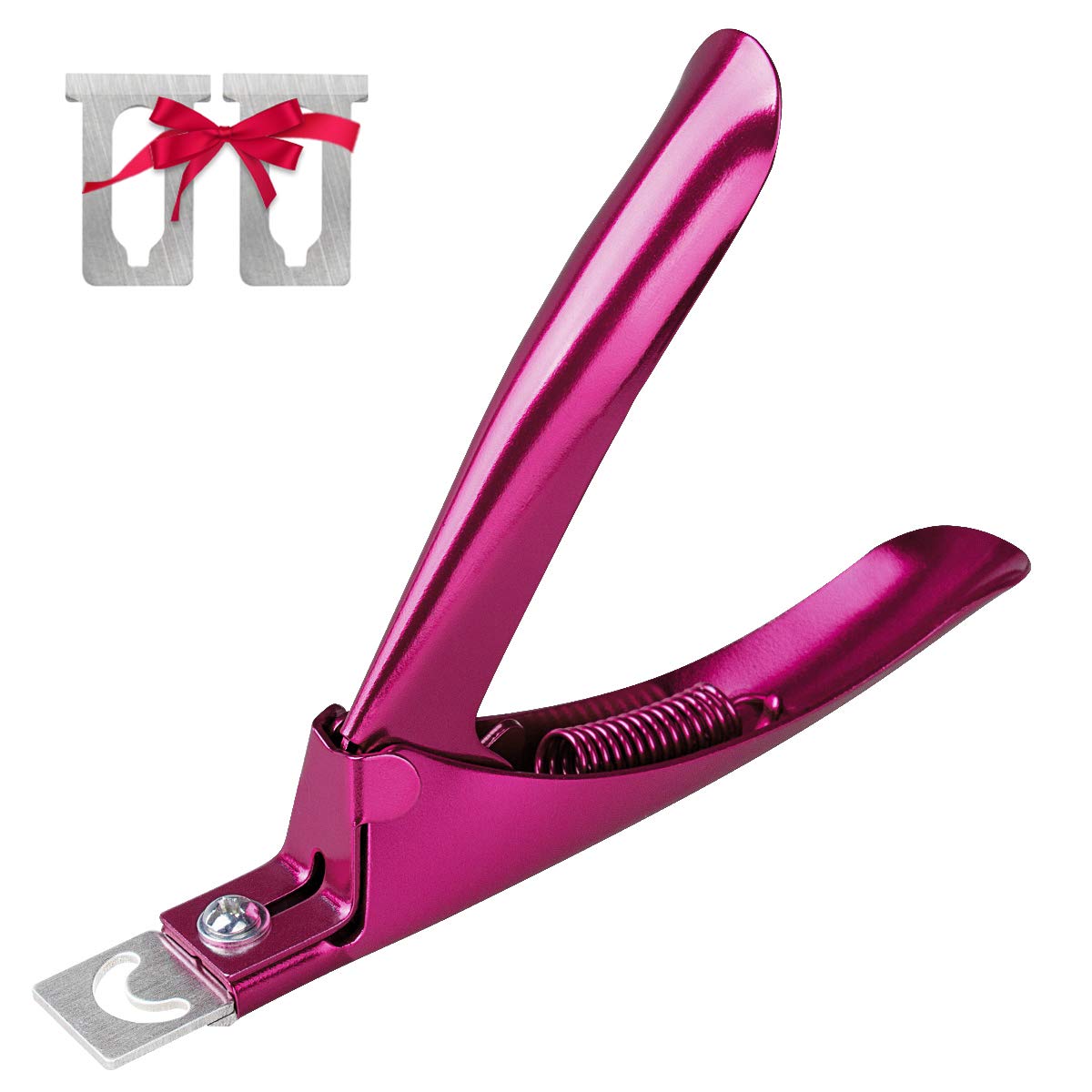 Acrylic Nail Clipper Nail Tips Cutter Adjustable Premium Stainless Steel Fake False Artificial Nail Tip Trimmer for Manicure Pedicure Sharp Blade Clip Tools Nail Art Beauty Design DIY