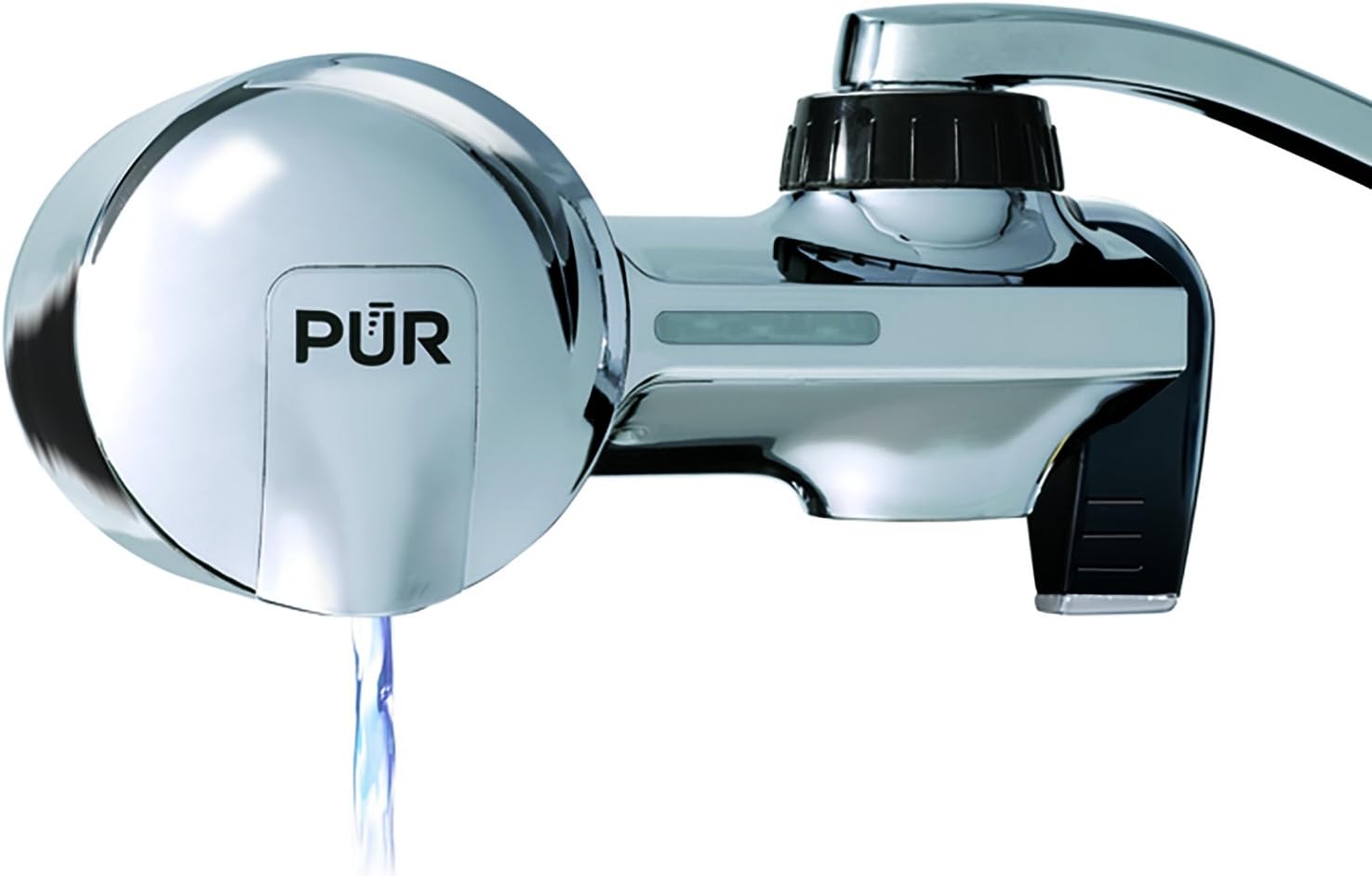 PUR PFM400H Faucet Water Filtration System, Horizontal, Chrome - - 