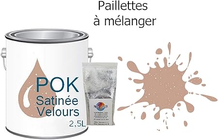 Peinture Pailletée Acrylique Pour Murs Satin Lessivable 25l