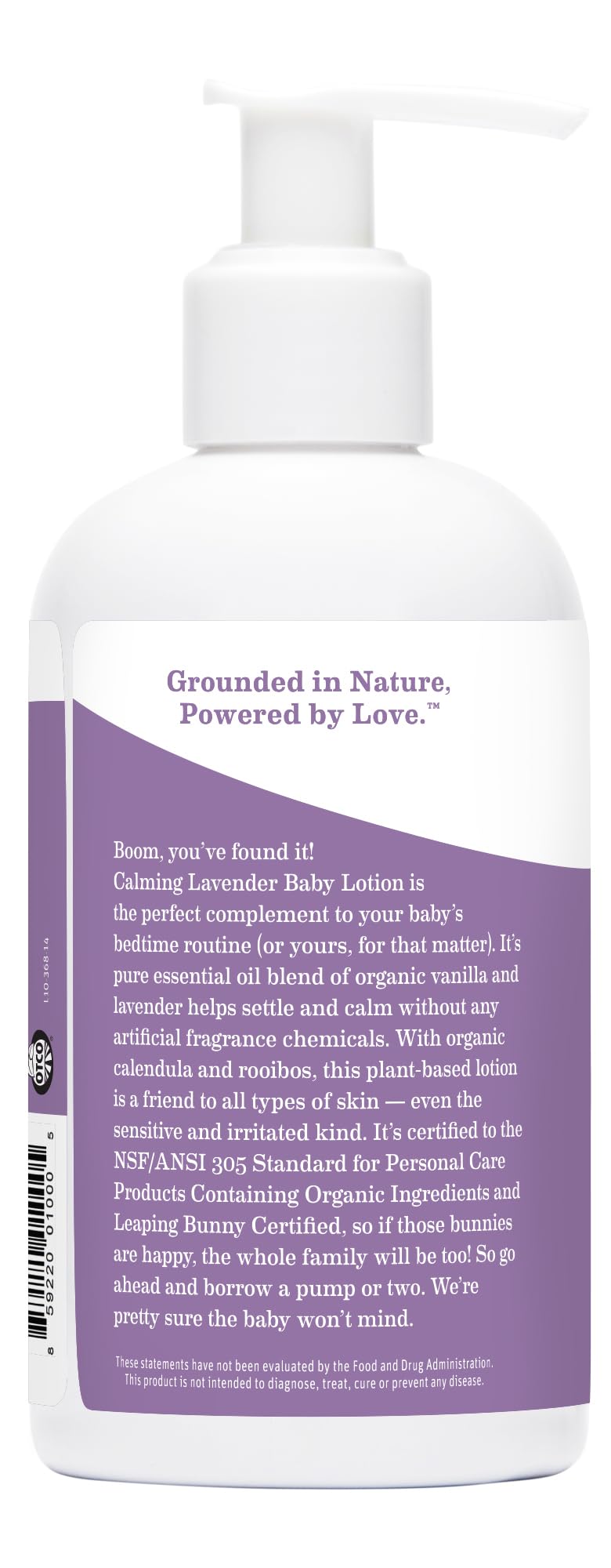 Earth Mama Calming Lavender Baby Lotion for Dry Skin, Calendula Cream