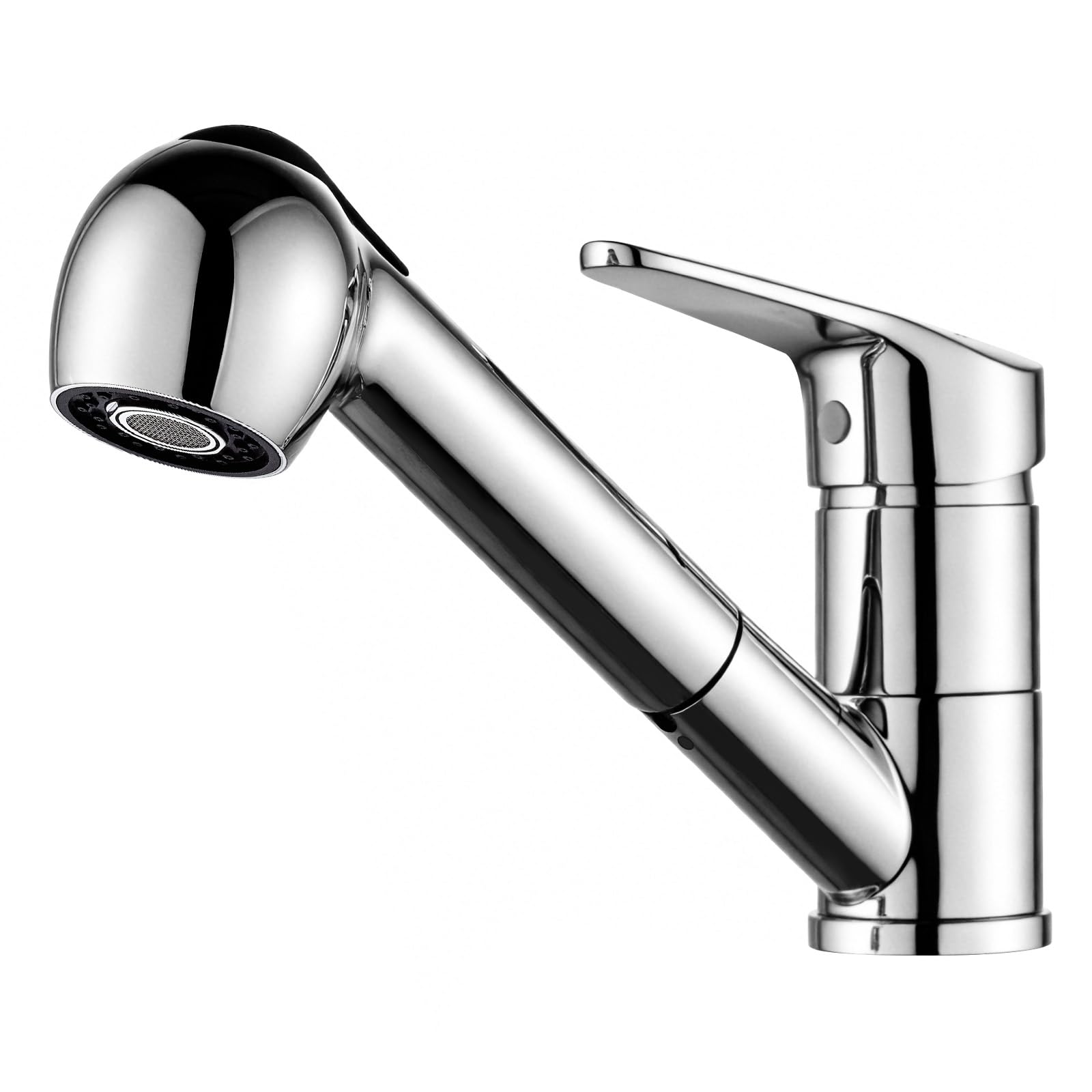 Ibergrif Roma - Kitchen Sink Mixer taps with Pull Out Spray Head, Chrome, Silver M14550