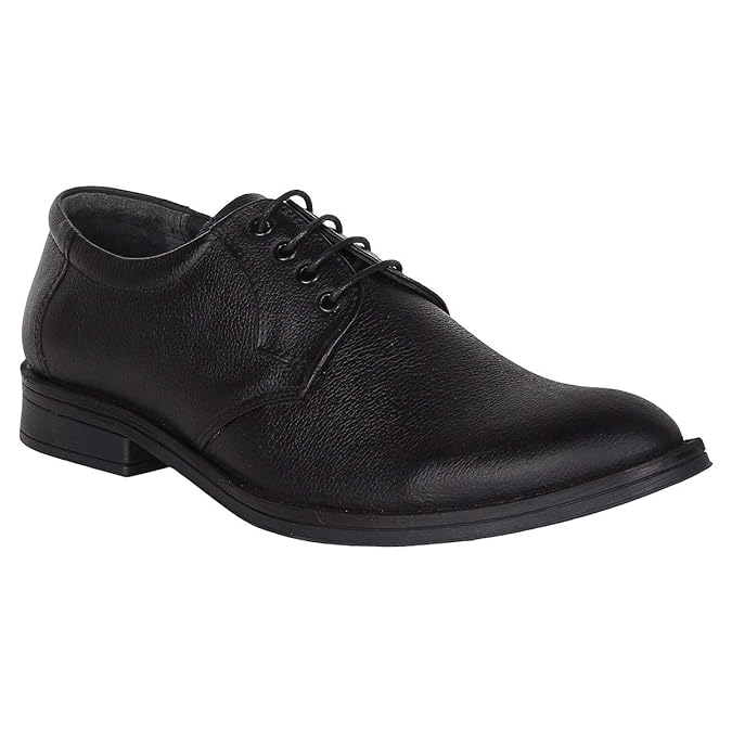 Buy SeeandWear Formal Leather Shoes for Men with Lace Black Pointed