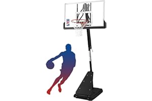 IGL Basketball Hoop Outdoor with 52 Inch Shatterproof Backboard, 10FT Height Portable Basketball Hoop Outdoor, Adjustable Basketball Goal System