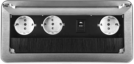 Enchufe empotrable mesa enchufe enchufe soporte suelo enchufe 3