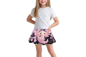 ZPINXIGN Girls Athletic Skort Size 5-14 Tennis Outfits Running Golf Skirts & Shorts with Pocket