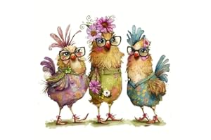 JFYHAB Hen Diamond Painting Kits- Hen Dragon Diamond Painting Kits for Adults,5D DIY Full Drill Hen Diamond Art for Home Wall Decor 12x12inch