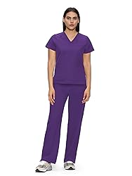 floralhue Scrubs for Women, V-Neck Scrubs Top