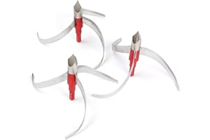 KTGCOZS Pack of 6 Hunting Broadhead 100 Grain Archery Arrow Broadhead Archery Arrow