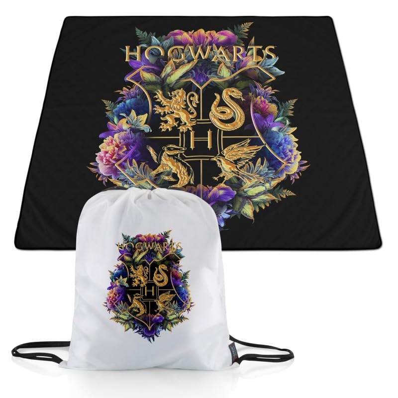 PICNIC TIME Harry Potter Hogwarts Impresa Picnic Blanket, Extra Large Lightweig…