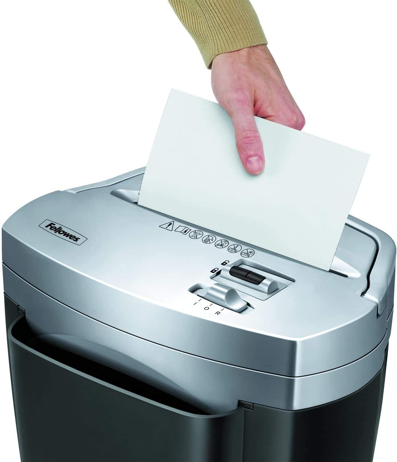 Fellowes Powershred W11C, 11-Sheet Cross-cut Paper and Credit Card Shredder with Safety Lock : Paper Shredders : Electronics