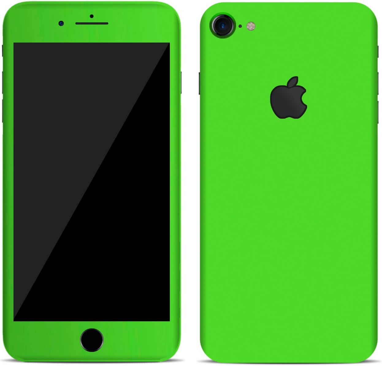Textured skin sticker for iPhone 7 & 7+ plus Full Body Wrap (iphone 7 plus, matt green)