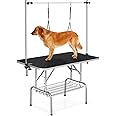 36" Professional Dog Pet Grooming Table Adjustable Heavy Duty Portable w/Arm & Noose & Mesh Tray