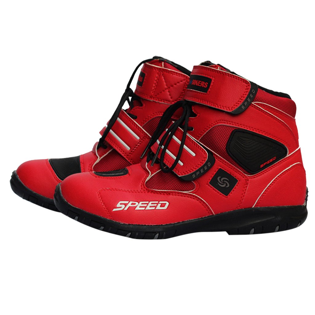 Homyl Bottes Courtes de Moto /Étanche Course De Sport Chaussures Courtes Cheville