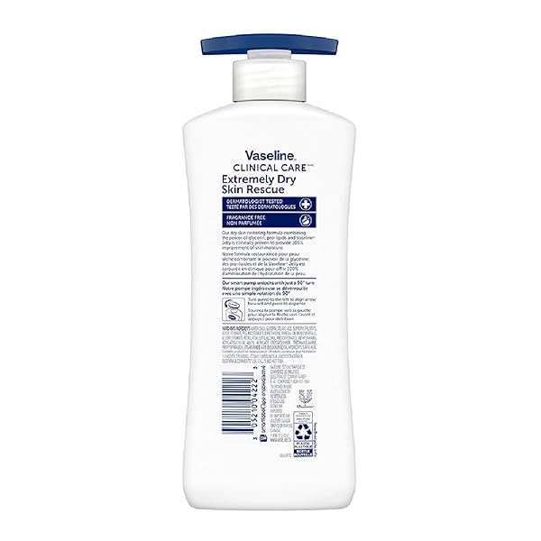 VASELINE CLINICAL CARE HAND AND BODY LOTION EXTREMELY DRY SKIN RESCUE 13.5 OZ