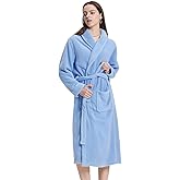 PJGGZ Women's Shawl Collar Bathrobe, Soft Long Towel Robes for Women - Super Absorbent Quick Dry yet Warm