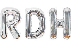 BALTEREVER Dentist Graduation Party Decorations RDH Dental Student Graduation Party Decorations Congrats Dentist Grad Balloons Silver RDH Balloon Dental Graduation Decorations for Dental Student