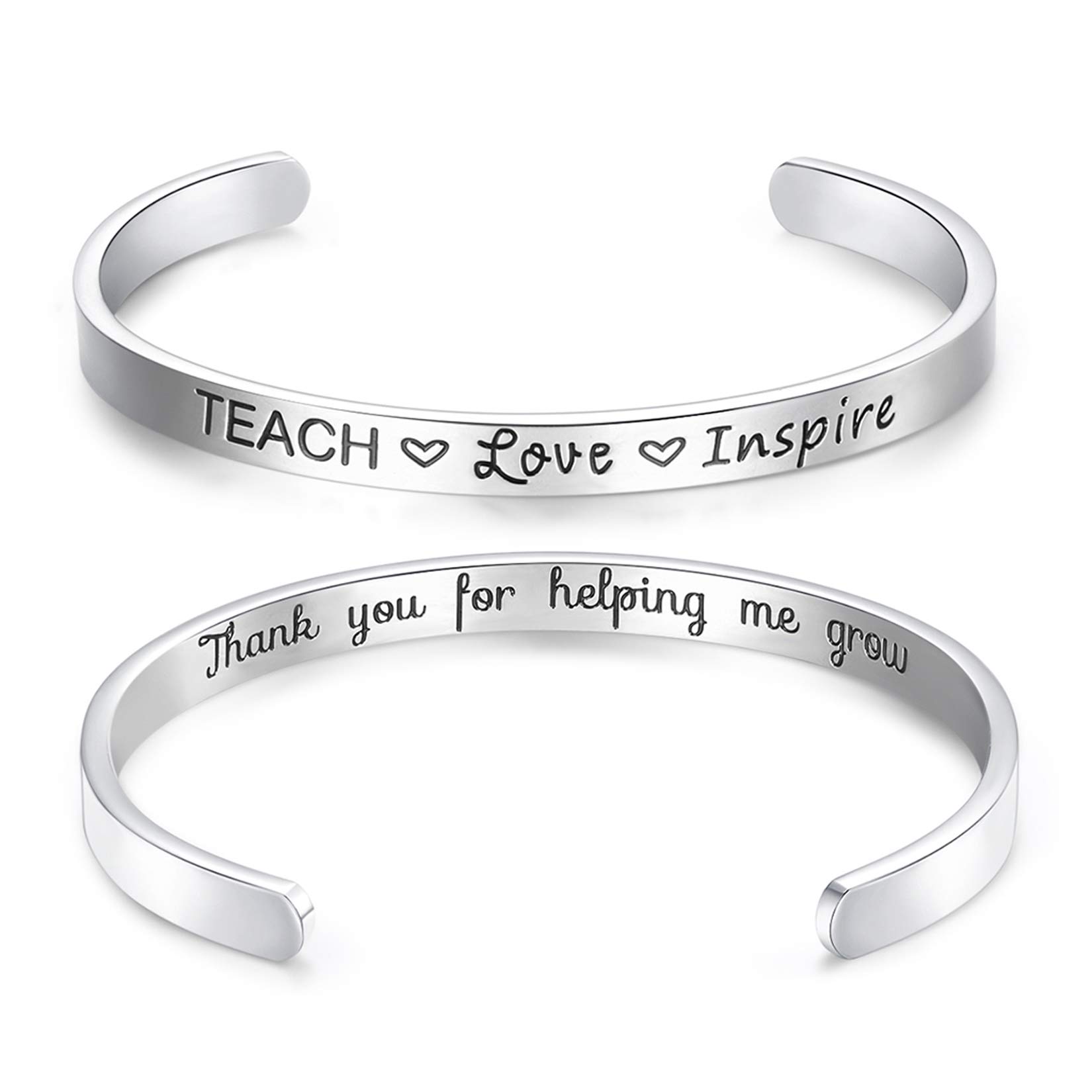 CERSLIMO Friendship Bracelet for Women - Inspirational & Motivational Cuff Bangle for Best Friend, Sister, Mother, Teacher Gifts, Birthday & Christmas Gifts