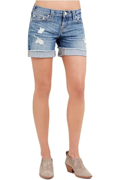 red true religion shorts womens