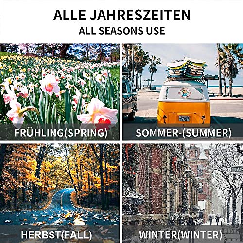 Melko Klemmmarkise 250cm Balkomarkise ohne Bohren Sonnenschutz Grau Terrassenüberdachung Sonnenmarkise Markise – Bild 7