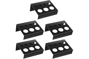 Outanaya 5pcs Black Iron Tattoo Pigment Ink Cup Holder with 7 Holes – Tattoo Ink Mixing Tray and Pigment Cup