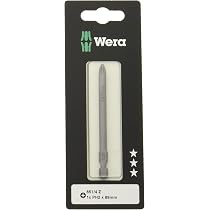 Wera 851/4 Z PH 2 X 89 Mm Screwdriver Bits - High Torque Phillips Screw Bits For Tough Jobs