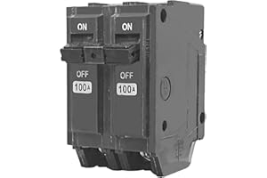 FXSMGDY 𝙐𝙥𝙜𝙧𝙖𝙙𝙚𝙙 THQL 21100 Circuit Breaker, 2P 100 Amp 120/240V, Fit for GE Distribution Panel, Repalce for 100 Amp 2p Breaker, Thermal Magnetic Protection, Plug-in Breaker, 5 Years Warranty