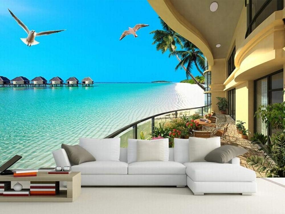 Adesivo Murale 3D Per Porte - Paesaggio Foresta Verde, 90x210cm, PVC Impermeabile, Autoadesivo - Foto 7